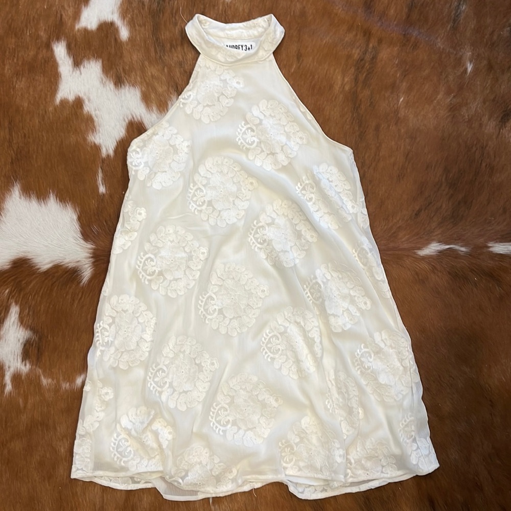High Neck Shift Dress